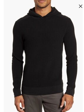 Theory Dami Breach Black Hoodie